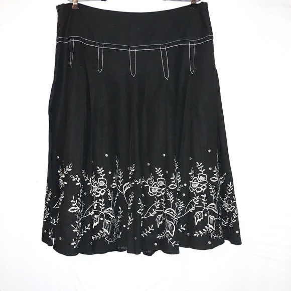 🎃e•col•o•gie embroidered skirt - Picture 2 of 3